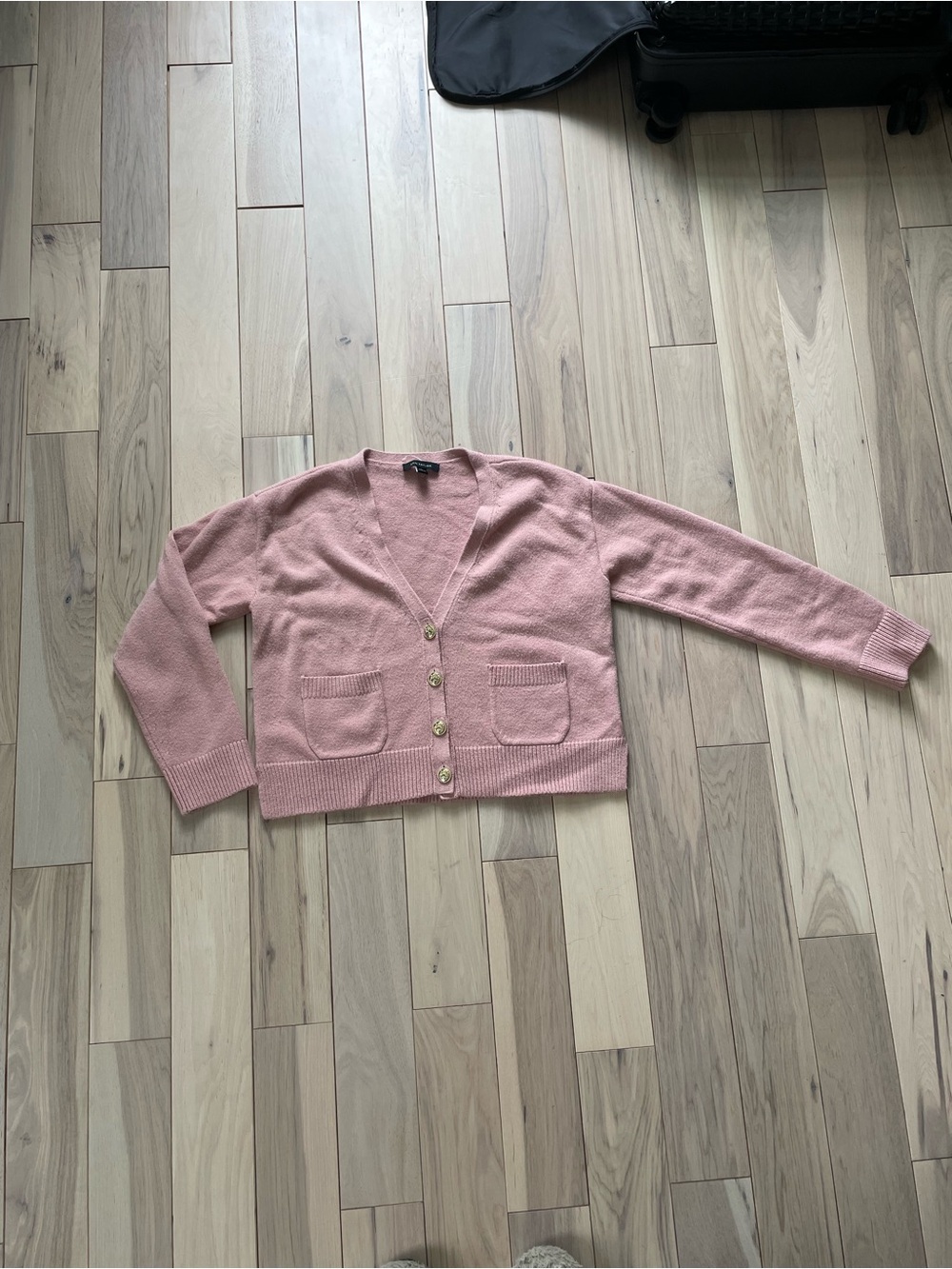 Ann Taylor Dusty Pink Knit Cardigan